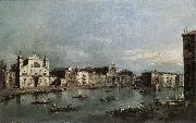 GUARDI, Francesco The Grand Canal with Santa Lucia and the Scalzi dfh France oil painting reproduction